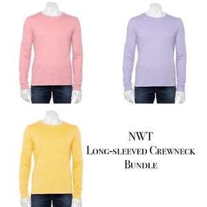 NWT | Set of 3 Sonoma Crewneck Longsleeve Tees | XL